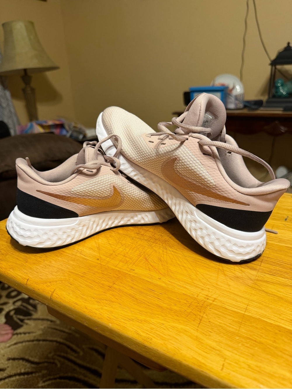Nike Women's Athletic Shoes - Blush Pink and Peach